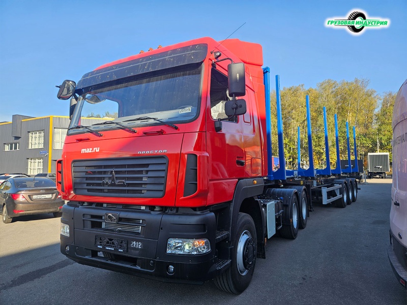 Отгрузка полуприцепа сортиментовоза (лесовоза) Тонар L3 9445 в г. Владимир  Отгрузка полуприцепа сортиментовоза (лесовоза) Тонар L3 9445 в г. Владимир